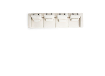 White Six Seater Luxury Textile Sofas Living room Modern Seating group