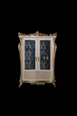Display case Beige Design Elegant Beautiful Dining room Modern Luxury Metal Display cabinets new