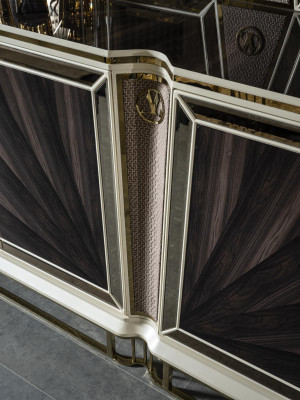 Luxury Chest of drawers Sideboard Sideboard Metal Gold Wardrobe Noble Chests of drawers new