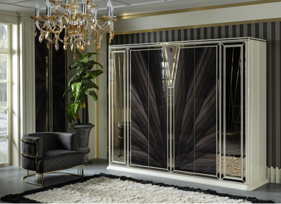 Wardrobe White Luxury Purple Wardrobe Bedroom Wood Furniture Cabinets