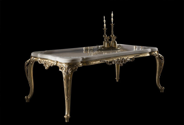 Modern Luxury Dining table Elegant Table Classic Dining room Tables Furniture Gold