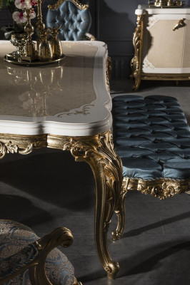 Modern Luxury Dining table Elegant Table Classic Dining room Tables Furniture Gold