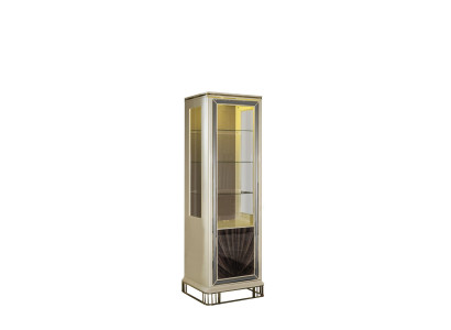 Display case Beige Dining room Wardrobe Shelf Modern Style Elegant Furniture Metal new