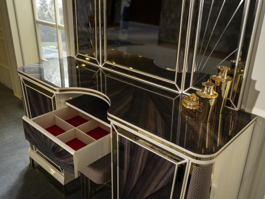 Luxury Dressing table Design Table Console Chest of drawers Dressing tables Mirror 2pcs.