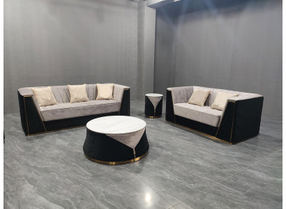Designer 3+2 sofa set Stylish modern coffee table living room couches 3 pieces. set