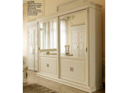 Elegant Wardrobe Luxury Sliding Doors Design Sleep Room Cabinets Clothes Solid wood new