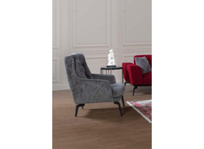 Armchair Single Seater Luxury Upholstery Furniture Living room Armchair Textile Lounge