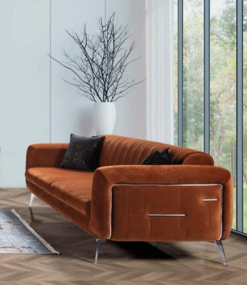 Sofa Couch Upholstery Three Seater Brown Couches Furniture Modern Design new