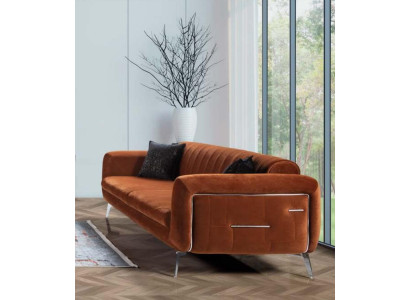 Sofa Couch Upholstery Three Seater Brown Couches Furniture Modern Design new