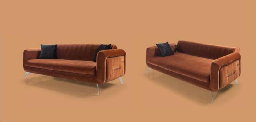 Sofa Couch Upholstery Three Seater Brown Couches Furniture Modern Design new