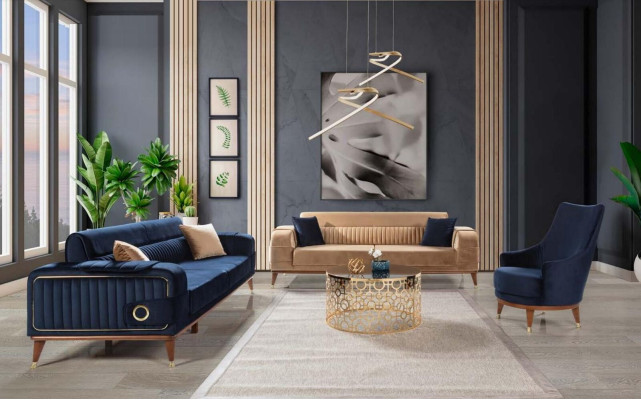 Three Seater Luxury Sofa 3 Seater Sofas Seater Fabric Beige Living room new