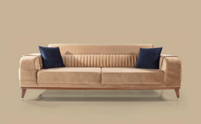 Three Seater Luxury Sofa 3 Seater Sofas Seater Fabric Beige Living room new