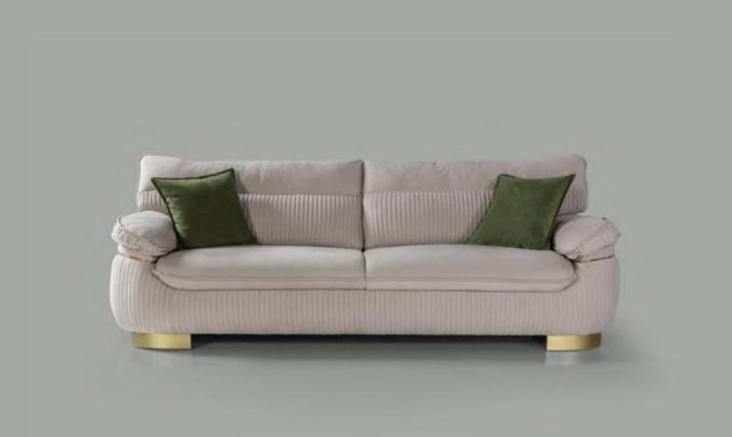 Three Seat Luxury Sofa 3 Seater Sofas Design Furniture Style Fabric xxl big new