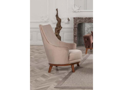 Living room 1 Seat Armchair Fabric Style Modern Design Color White new