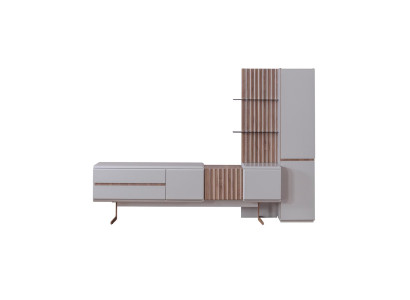 Exclusive Living room Set 2-piece TV stand Wardrobe Shelf Shelves Furniture