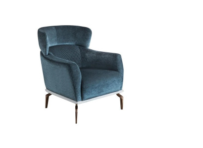 Design Armchair Modern green Color Living room Seat furniture Textile Luxury Furniture