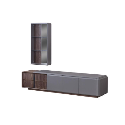 Designer Living room set TV Wardrobe with Exclusive Wall shelf Shelf 2-piece.