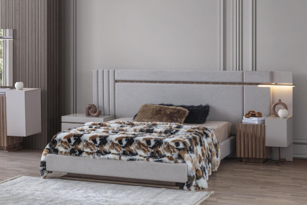 Bedroom Set Luxury Complete's Bed +2x Bedside tables 3-piece. Modern set new