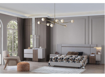 Bedroom Set Luxury Complete's Bed +2x Bedside tables 3-piece. Modern set new