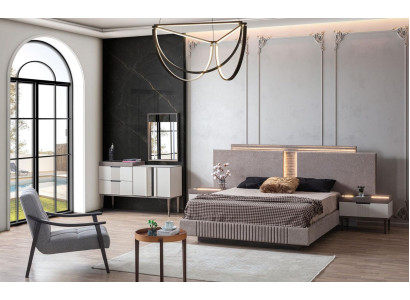Design Bedroom 5 pcs. Bedroom Set Bed Bedside table Dressing table