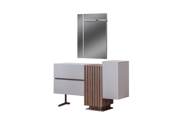 Modern Dressing table Gray Bedroom Furniture Dressing table with Mirror