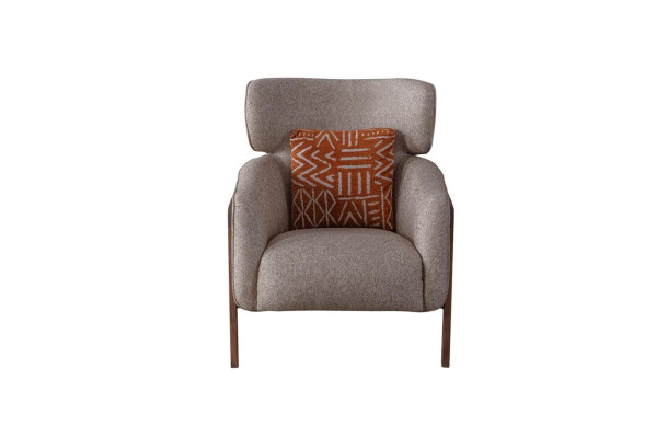 Armchair Modern Beige Living room Textile Luxury Design Furniture Lounge Club