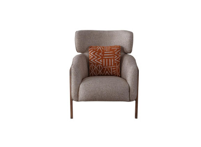 Armchair Modern Beige Living room Textile Luxury Design Furniture Lounge Club