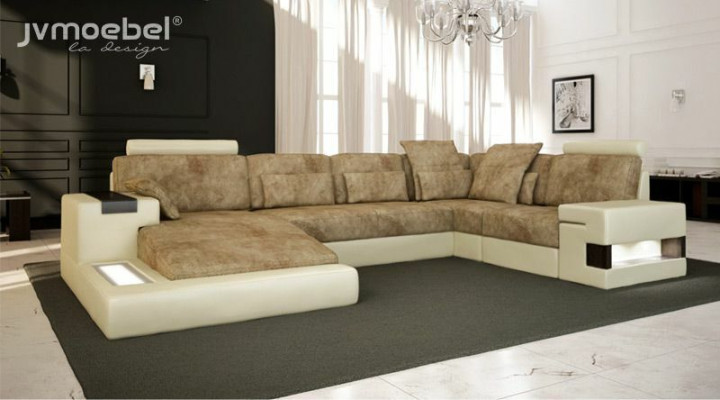 Living landscape Sofa Couch Upholstery Vintage Sofas Corner Corner sofa U-shape new