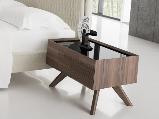 Bedroom Set 5tlg Luxury Double Bed 2x Bedside tables Luxury Chest of drawers with Mirror