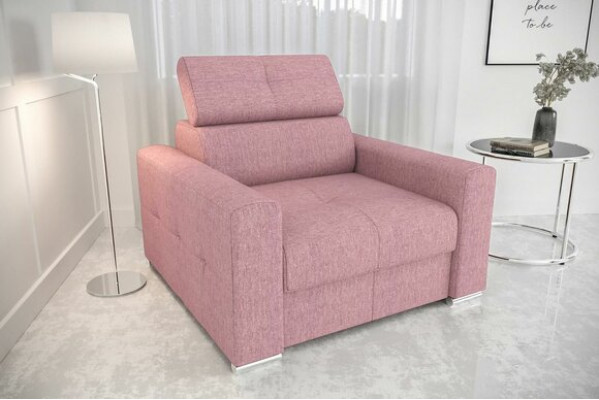 Armchair Modern Lounge Club Living room Modern Textile Fabric Red Creative Furniture