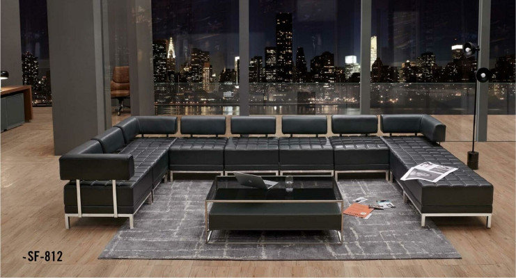 Sofa U-shape Sofa Couch Upholstery Suite Living landscape Design Corner sofa
