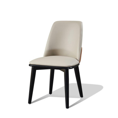 Chair Set Seat Upholstery Suite Dining room Modern Chairs Lehn Leather Wood