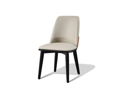 Chair Set Seat Upholstery Suite Dining room Modern Chairs Lehn Leather Wood