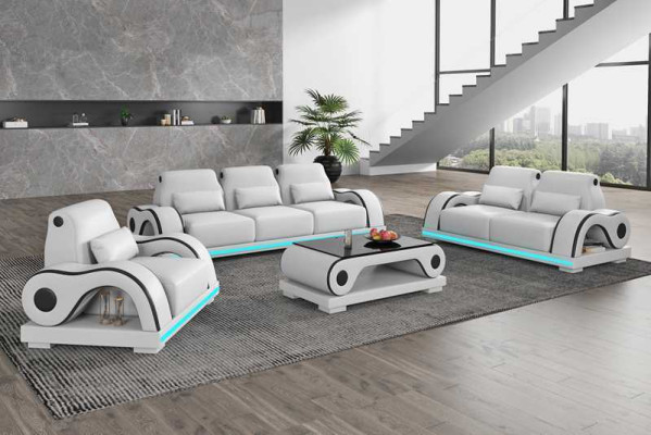 Couch set sofa set luxury complete e white leather sofa couch modern sofa