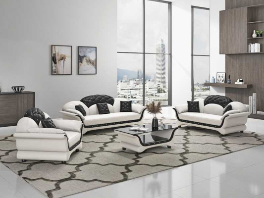 Sofa set sofa set leather sofa sofa complete e 3-piece sofas black