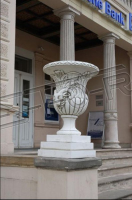 Flower vase flowers box garden decoration stone decoration antique style flowers