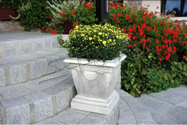 Flower vase flowers box garden stone decoration decorative flowers