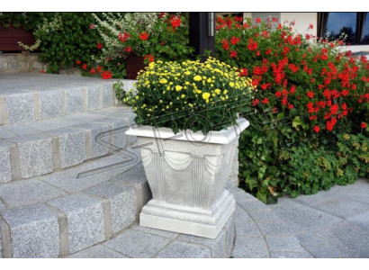 Flower vase flowers box garden stone decoration decorative flowers