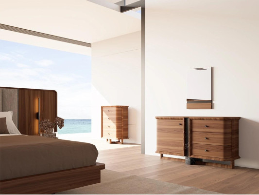 Braun Chest of drawers Bedroom Complete Modern Mirror Design Furniture