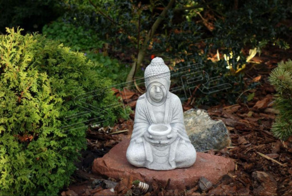 Buddha sculpture in stone effect. Large sculpture for garden