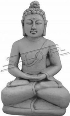Buddha sculpture in stone effect. Decorative large sculpture for garden figure