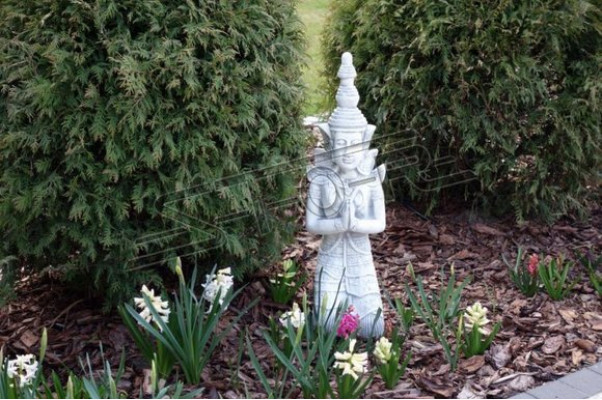 Buddha sculpture in stone effect. Large figure sculpture for garden decorative