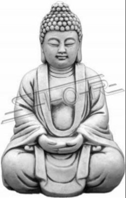 Buddha sculpture in stone effect. Large sculpture for garden figure decorative