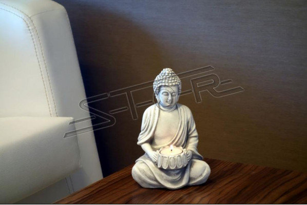 Buddha Sculpture Tea Lights Candle Stand Large Sculpture Garden
