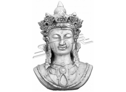 Buddha Statue Statues Sculptures Figure Decoration Silver Garden Patio