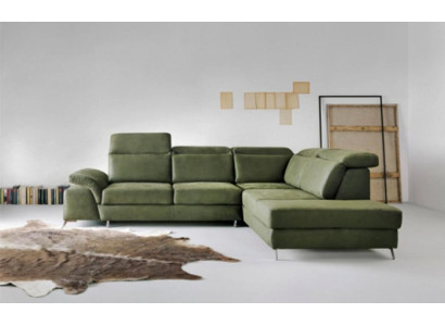 Couch Leather Sofa Corner Suite Green Corner Sofa L-Shape Sofa Luxury Modern