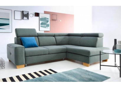 Corner suite Corner sofa L-shape Fabric sofa Couch Sofa Gray Upholstered sofa Seat