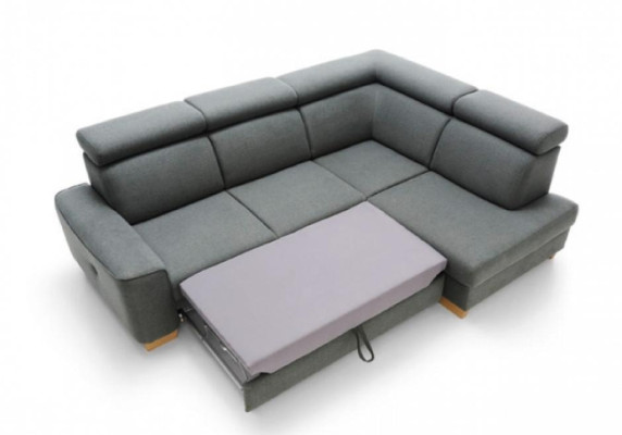 Corner suite Corner sofa L-shape Fabric sofa Couch Sofa Gray Upholstered sofa Seat