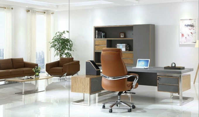 Executive Chair Armchair Leather Upholstery Office Chair Decorative Swivel Computer Chairs Seat