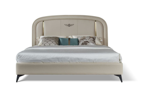 Design Bed Bedroom Textile Leather Upholstery Hotel Modern Beds
